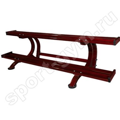 Стеллаж для гантелей двухрядный (на 8 пар)